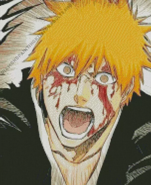 Bleach Ichigo Mad Diamond Painting