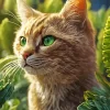 Cat With Green Eyes Diamond Painting