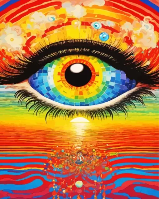 Colorful Eye Poster Diamond Painting