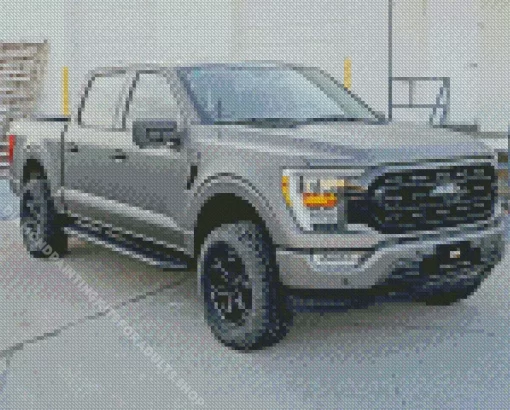 Cool F150 Gray Car Diamond Painting