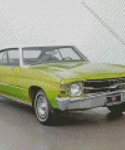 Cool Green Malibu Car Diamond Painting