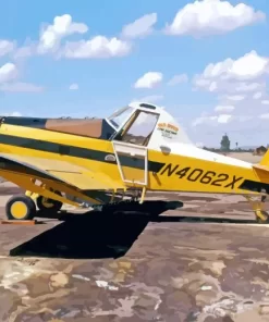 Crop Duster Airplane Diamond Painting