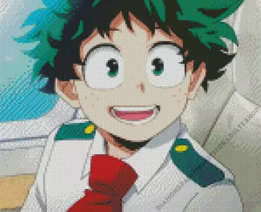 Deku Smiling Art Diamond Painting