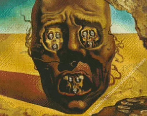 Face Of War Salvador Dali Diamond Painting