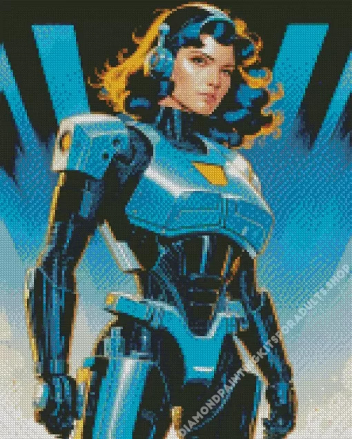 Female Robocop Art Diamond Painting