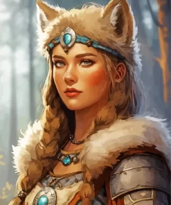 Female Warewolf Diamond Painting