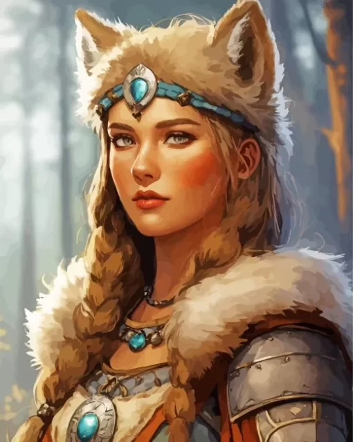 Female Warewolf Diamond Painting