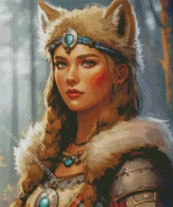 Female Warewolf Diamond Painting