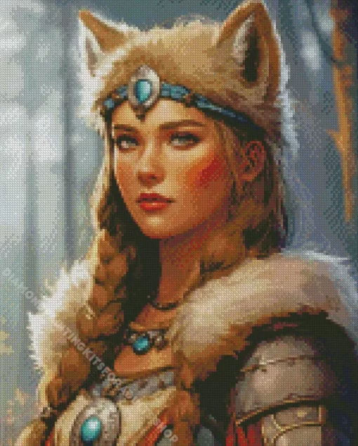 Female Warewolf Diamond Painting