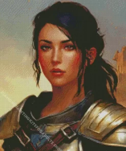 Female Warrior Diamond Painting