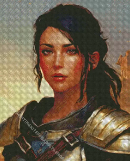 Female Warrior Diamond Painting