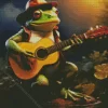 Frog Playing Guitar Diamond Painting