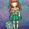 Gorjuss Girl And Earth Diamond Painting