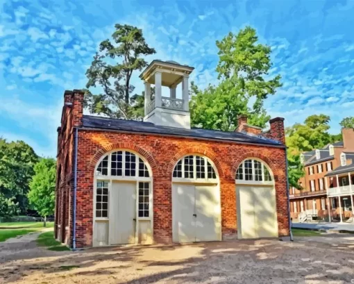 Harpers Ferry Fort West Virginia Diamond Painting