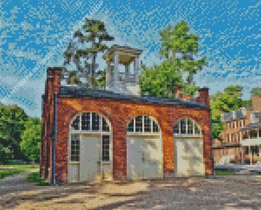 Harpers Ferry Fort West Virginia Diamond Painting