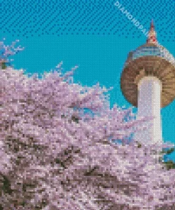 Namsan Tower Diamond Painting