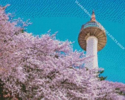 Namsan Tower Diamond Painting