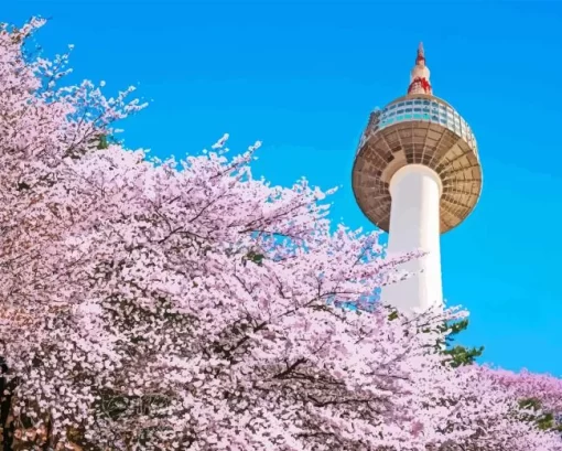 Namsan Tower Diamond Painting