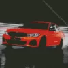 Orange BMW 3 Diamond Painting