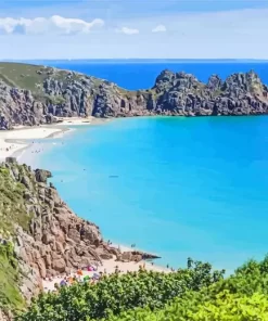 Porthcurno Beach Diamond Painting