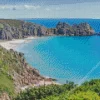 Porthcurno Beach Diamond Painting