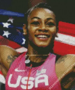 Sha Carri Richardson Diamond Painting