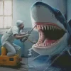 Shark Dentist Visit Diamond Painting