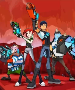 Slugterra Anime Diamond Painting