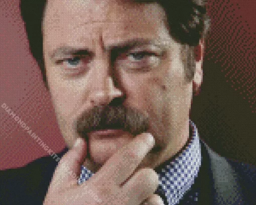 The Actor Nick Offerman Diamond Painting