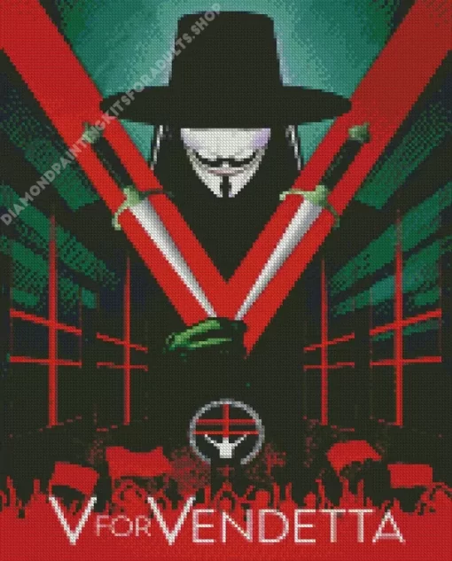 V For Vendetta Diamond Painting