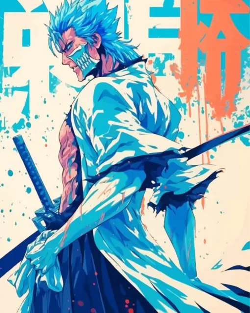 Illustration Bleach Grimmjow Diamond Painting