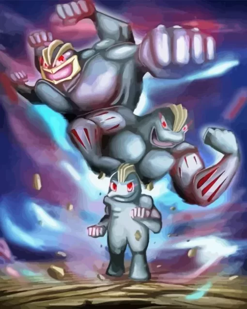 Machop Pokemon Diamond Painting