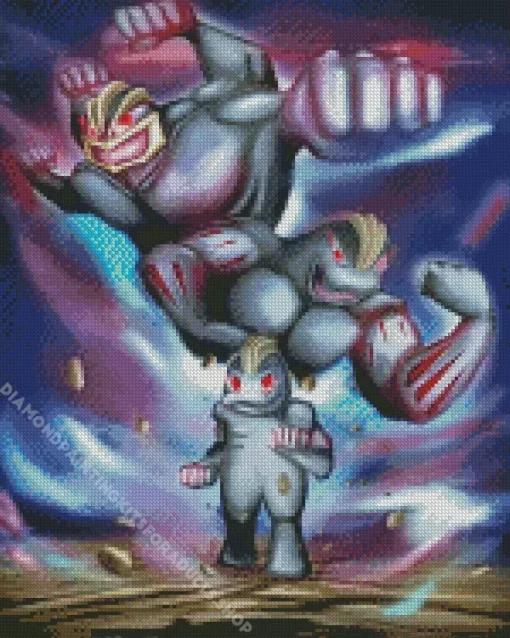 Machop Pokemon Diamond Painting