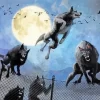 Mad Black Werewolves Diamond Painting