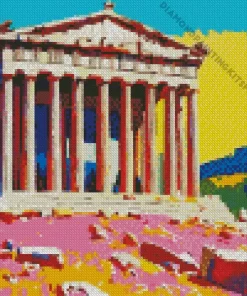 Parthenon Greek Temple Diamond Painting