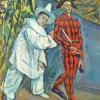 Pierrot And Harlequin by Paul Cezanne Diamond Painting