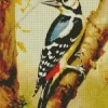 Great Spotted Woodpecker Bird Diamond Painting