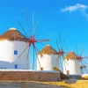 Greece Windmills Diamond Painting