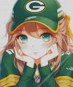 Green Bay Packers Anime Diamond Painting