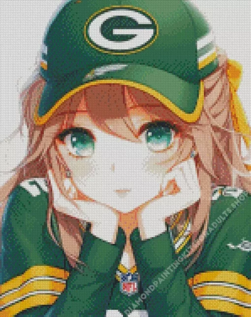 Green Bay Packers Anime Diamond Painting