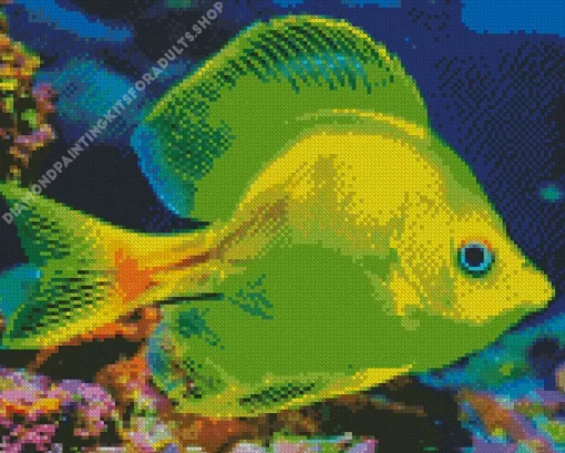 Green Fish Diamond Painting