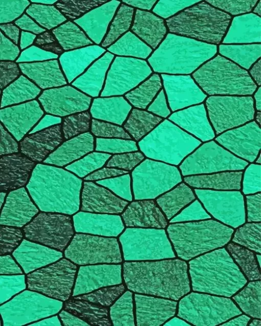 Green Mosaic Diamond Painting