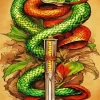 Green Snake And Sword Diamond Painting