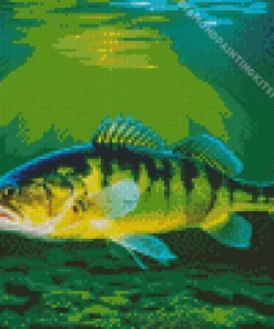 Green Yellow Fish Art Diamond Painting