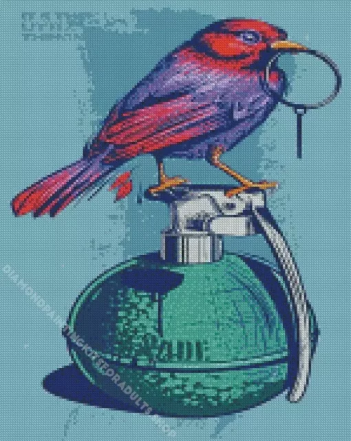 Grenade And Bird Diamond Painting