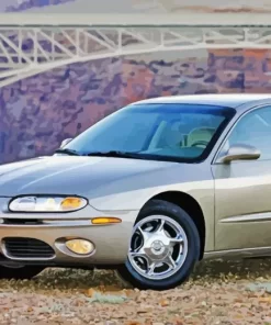 Grey Oldsmobile Aurora Car Diamond Painting