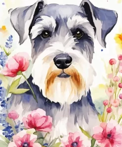 Grey Scottish Terrier Art Diamond Painting