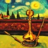 Hookah Van Gogh Diamond Painting