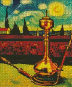 Hookah Van Gogh Diamond Painting