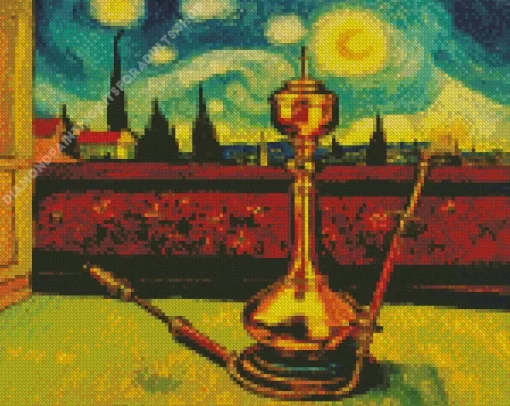 Hookah Van Gogh Diamond Painting